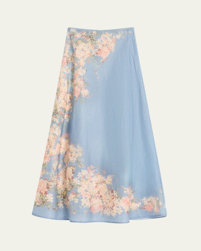Cascadian Floral Bias Skirt